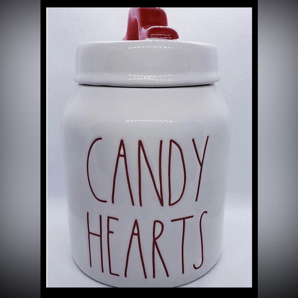 Rae Dunn Candy Hearts Canister